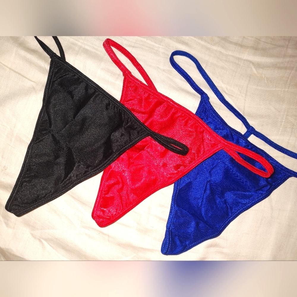 Set of 3 NEW Women's Thongs (S-XL Available)